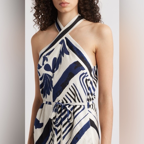 Nordstrom CIEBON Brynlee Halter Dress NWT Sold Out! Farm Rio Vibes 😍😍 - Picture 3 of 15